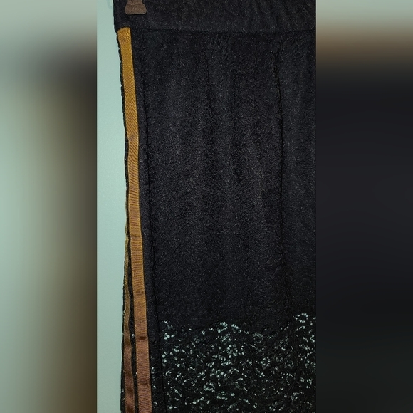 ZARA navy lace Sheer midi skirt XS - Picture 4 of 7